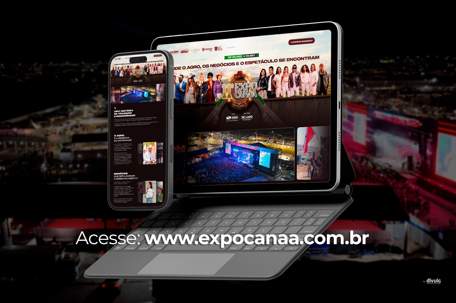 SICAMPO lança portal oficial da ExpoCanaã com programação, novidades e venda de ingressos