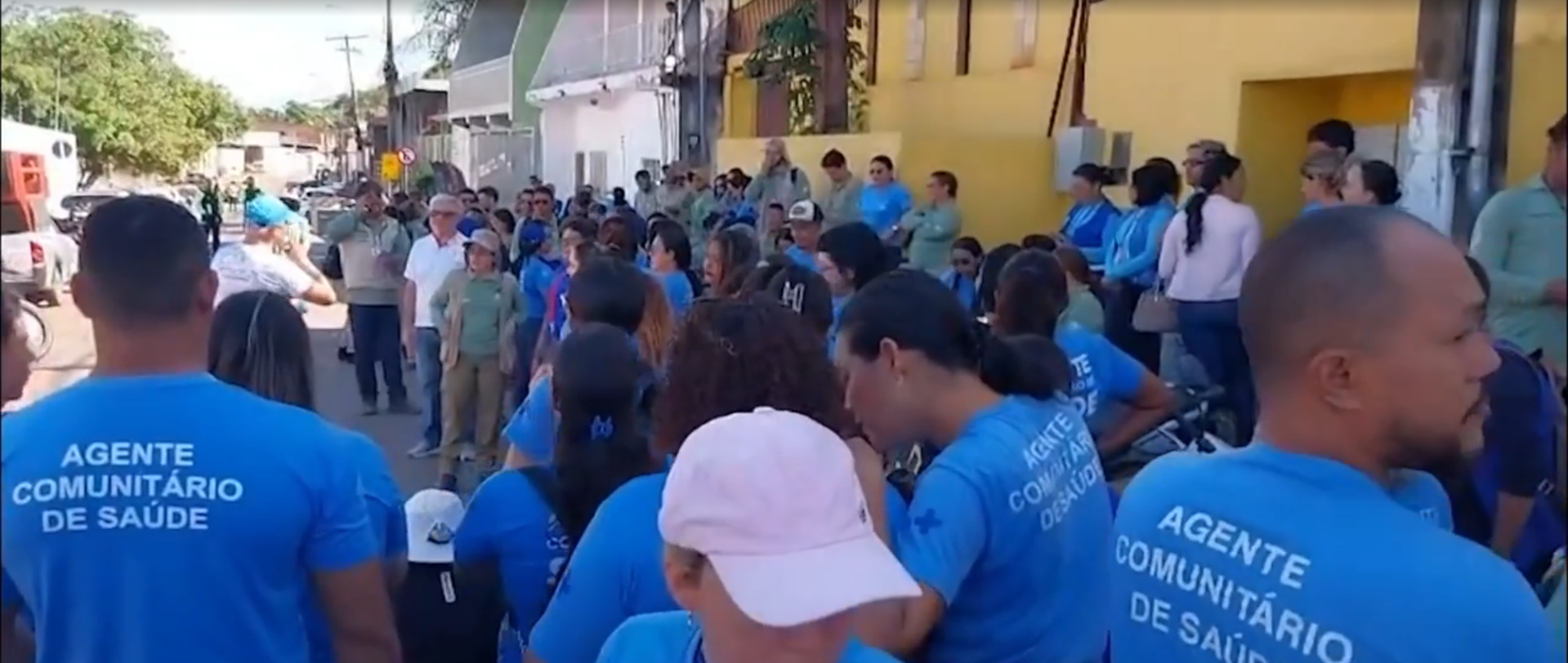 Agentes de saúde protestam em Parauapebas por melhores condições de trabalho