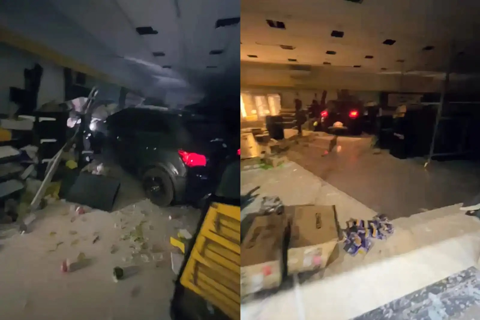 Carro invade farmácia em Canaã dos Carajás após motorista sofrer mal súbito; veja o vídeo